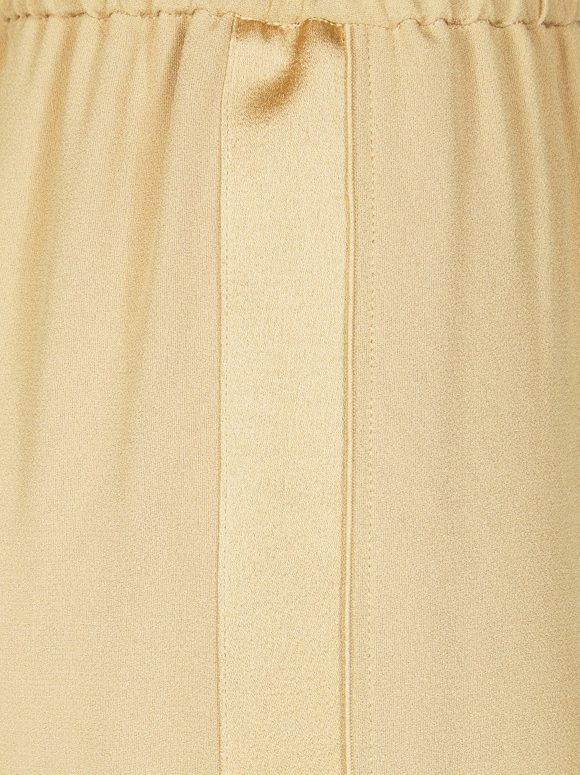 Forte Forte Textured Fabric Elastic Waist Wide-Leg Pants
