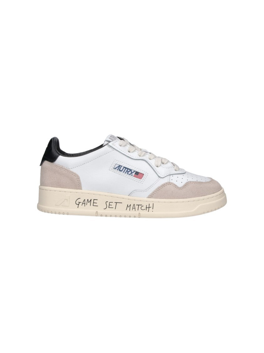 Autry White Medalist Calf Leather Sneakers