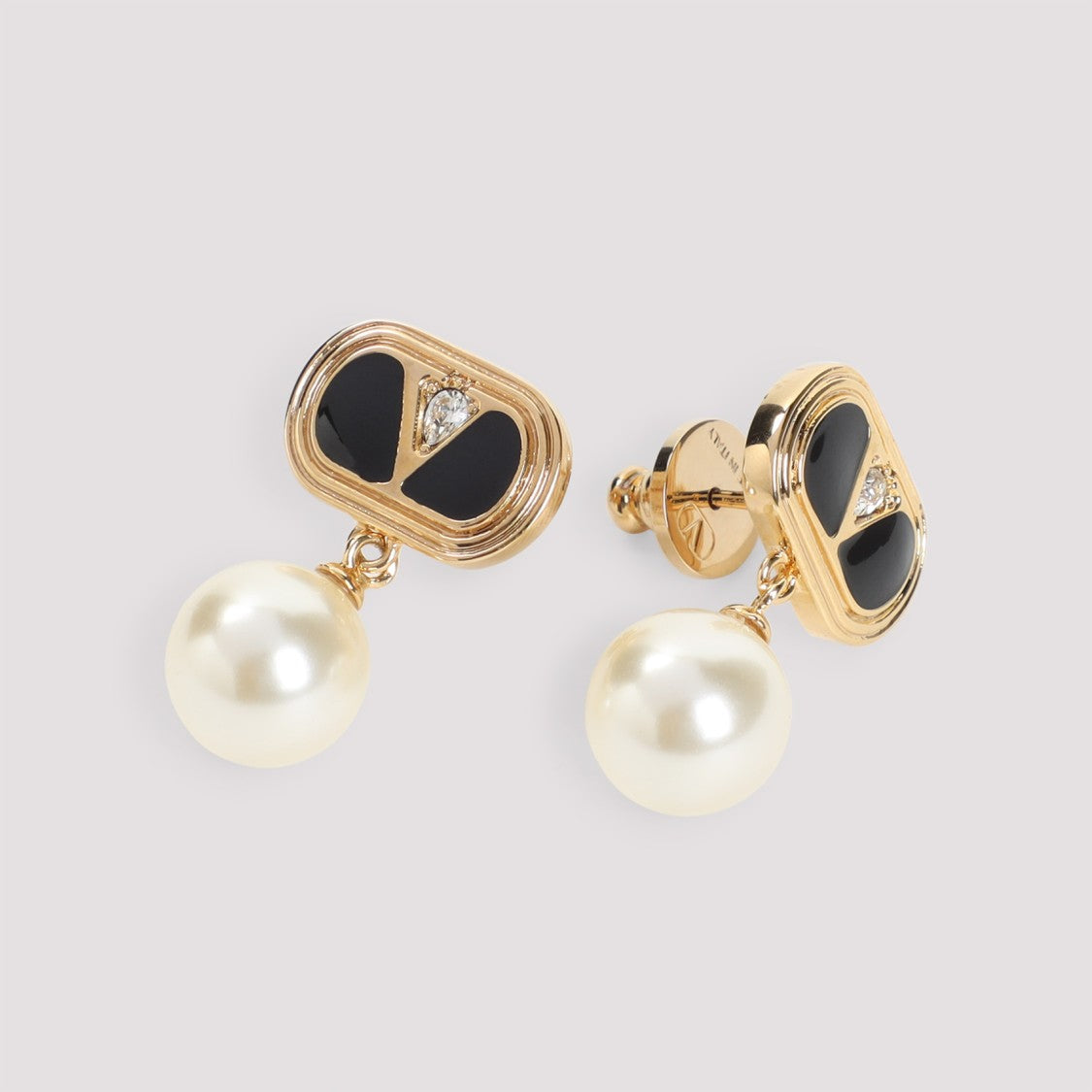 Valentino Garavani Gold Brass Earrings
