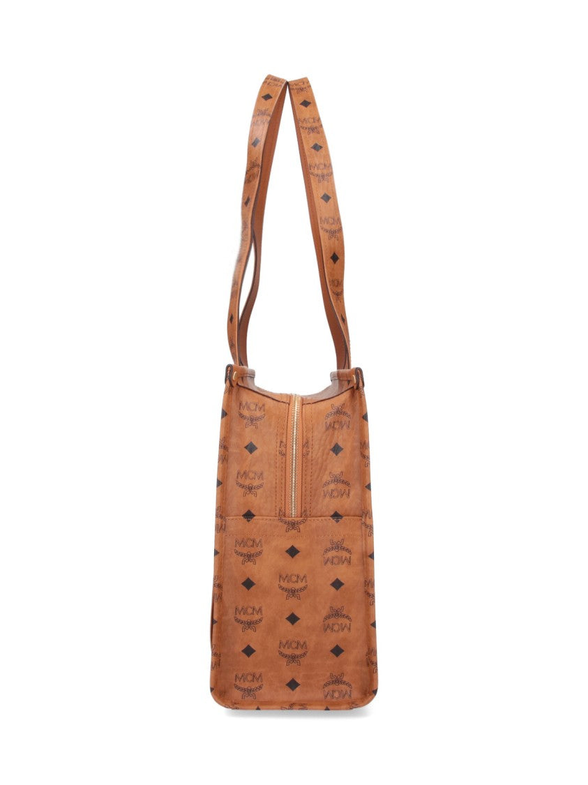 Mcm "Aren" Tote Bag, In Brown "Visetos"