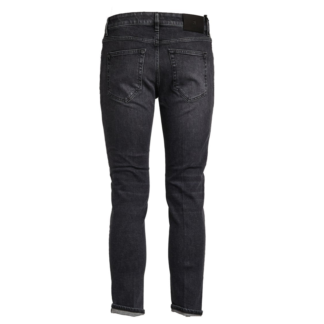 Pt Regular Fit Stretch Black Denim Jeans With Contrast Stitching