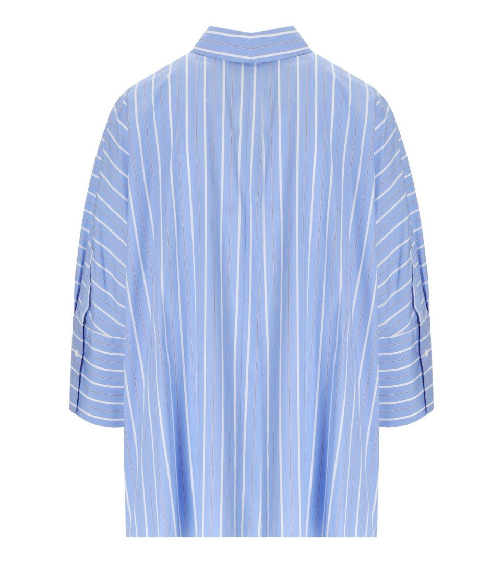 Max Mara Hudson Light Blue Striped Shirt
