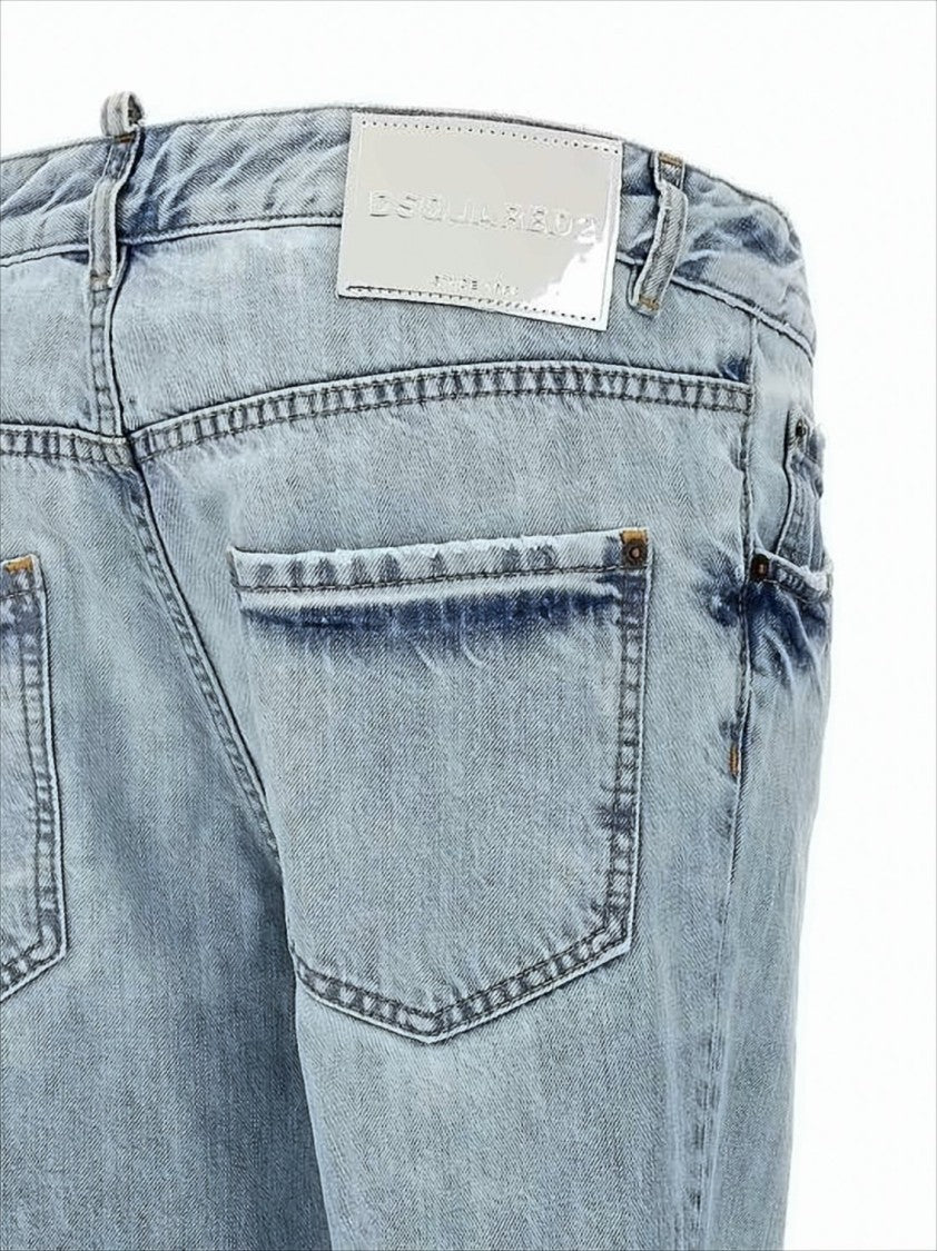 Dsquared2 Light Wash Distressed Denim Jeans