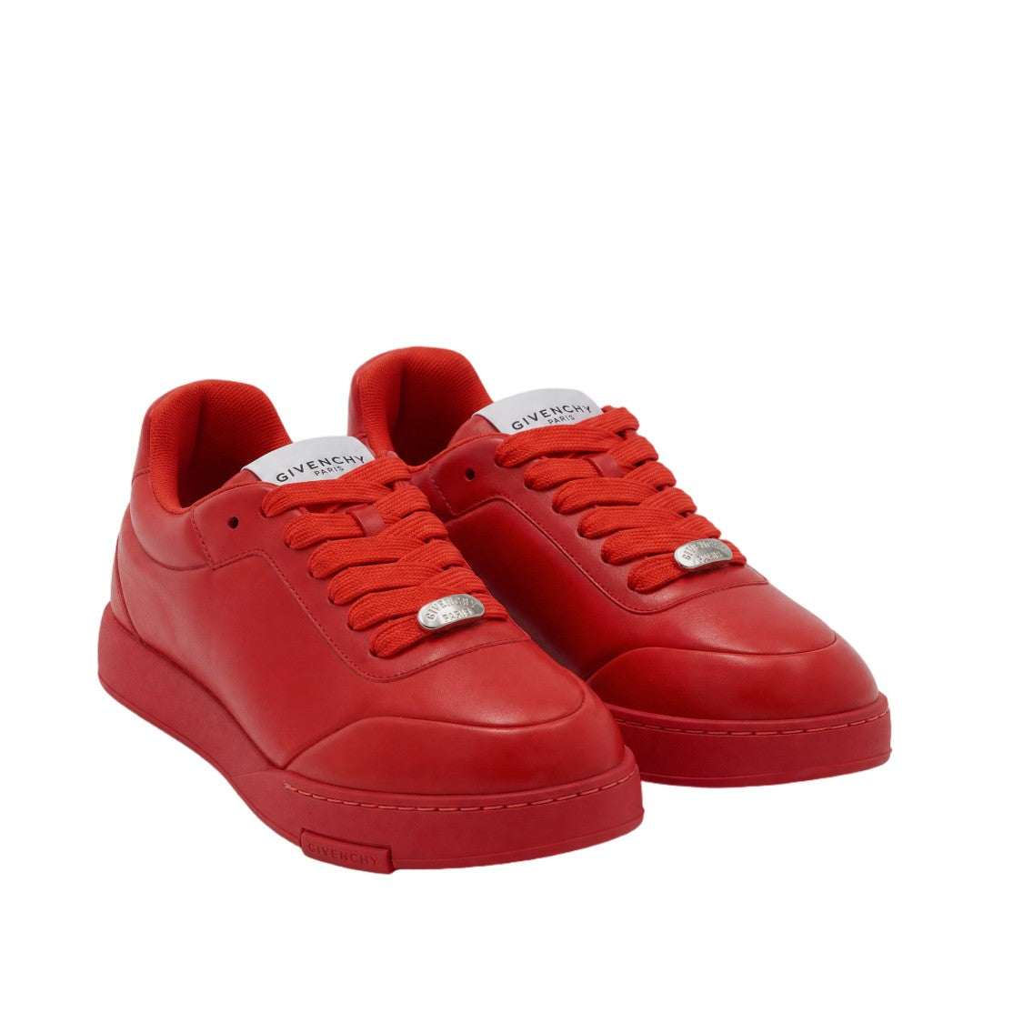 Givenchy Red Metallic Detail Low-Top Sneakers