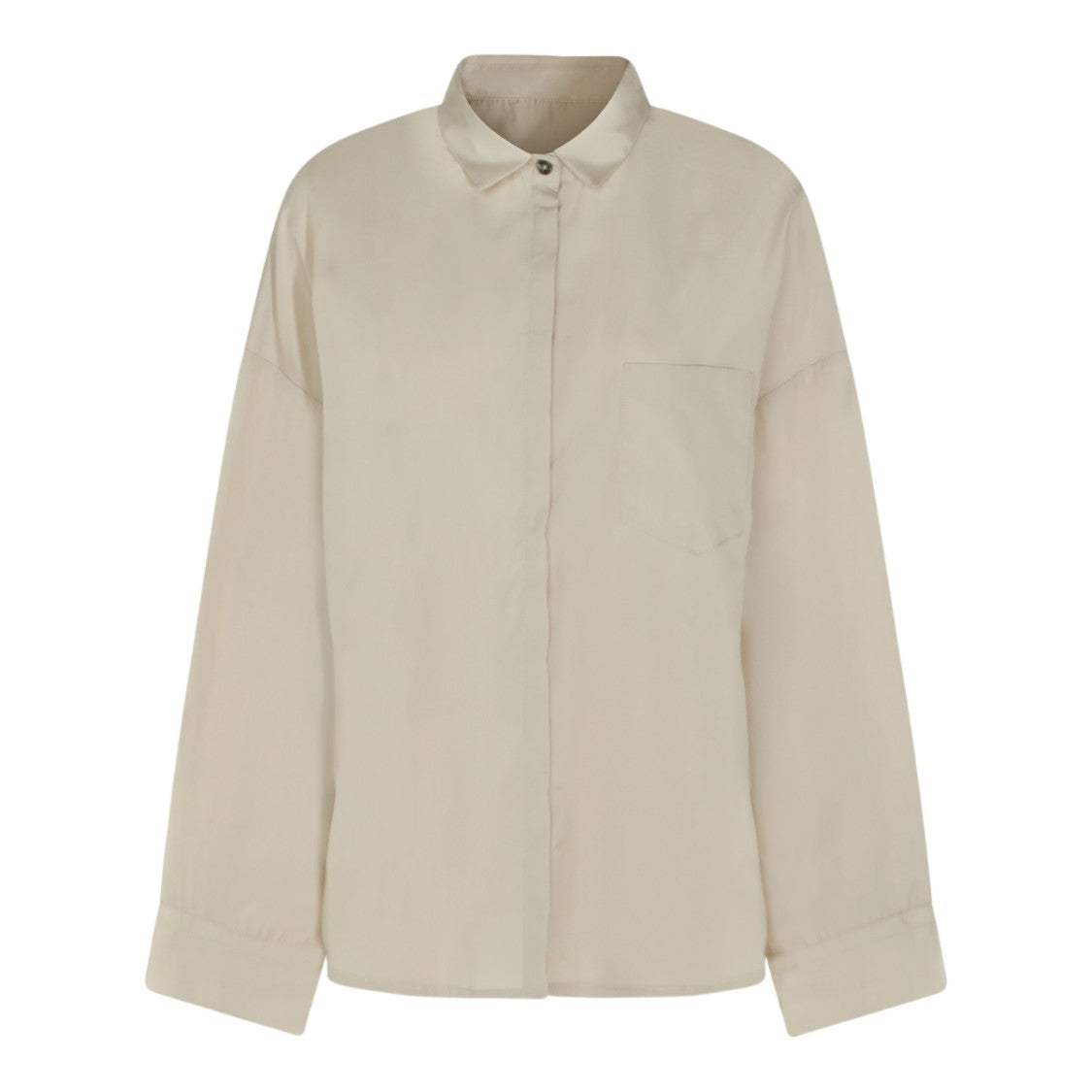 Nine In The Morning Relaxed Fit Shirt With Classic Collar And Concealed Button Placket