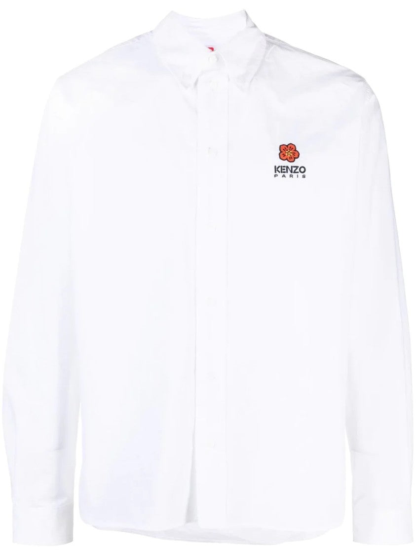 Kenzo Embroidered Cotton Shirt