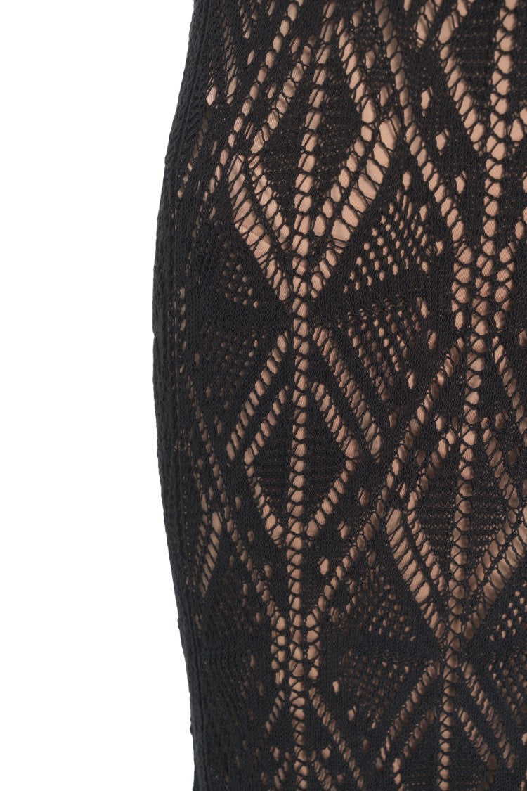 Liu Jo Lace Crochet Maxi Dress