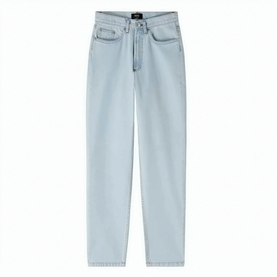 A.P.C. Classic Straight-Leg Denim Pants With High Waist