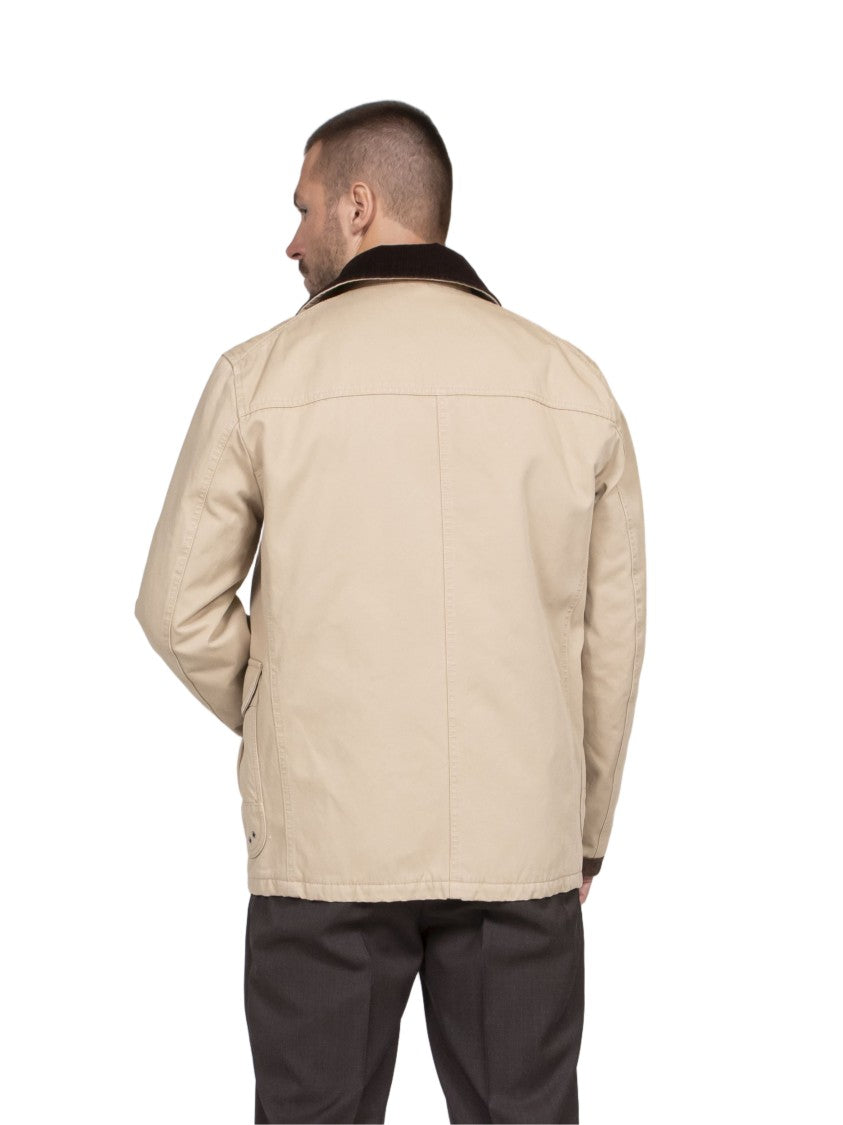 Fay 4 Ganci Archive Beige Hook-Closure Jacket