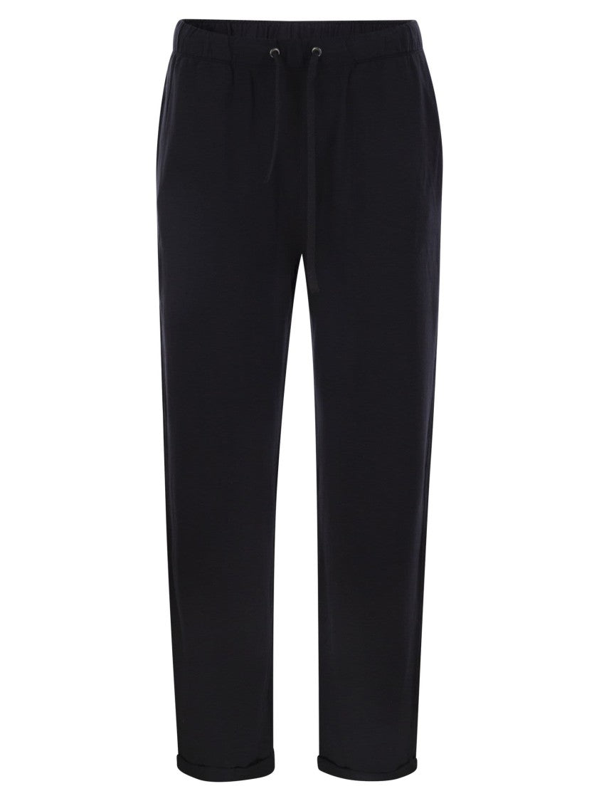 Majestic Trousers With Drawstring Waist