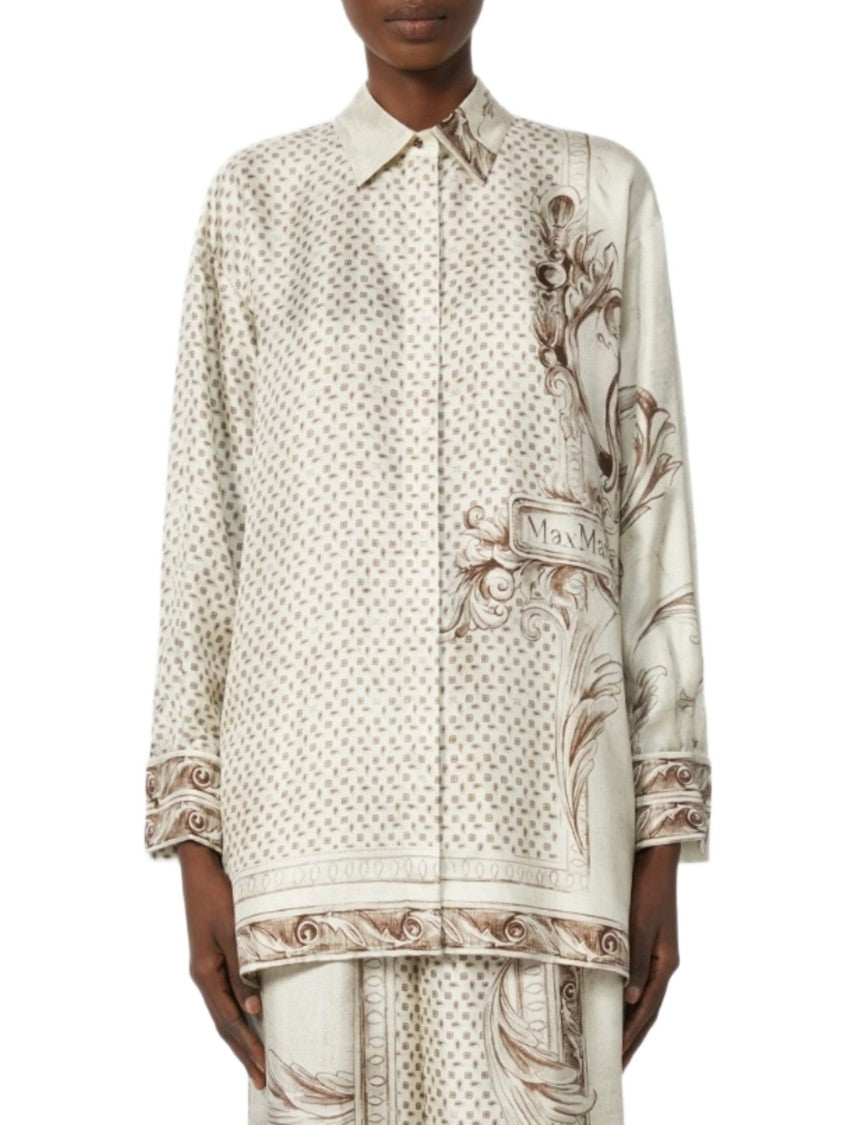 Max Mara Ivory Relaxed Fit Shirt