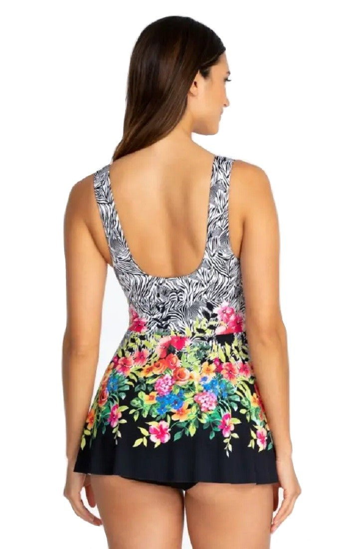 Johnny Was Rose Skirted One Piece - Csw6922bm