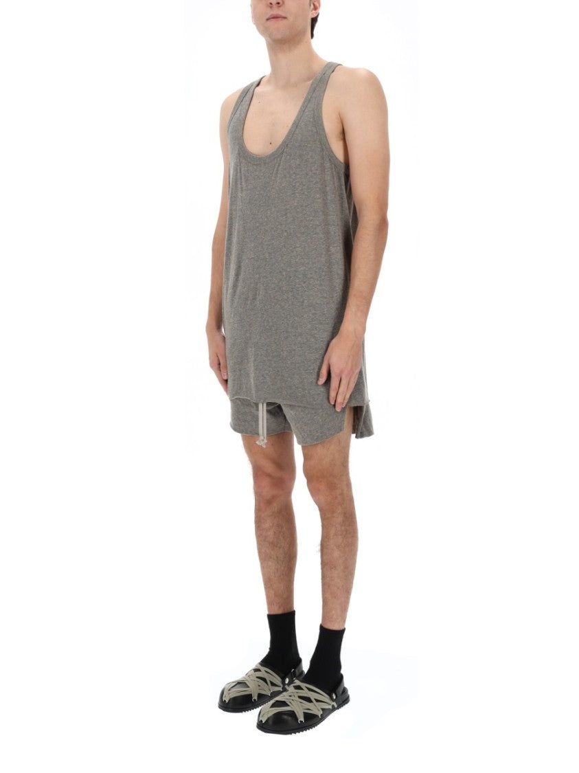 Rick Owens Sleeveless Scoop Neck Seam Tank Top