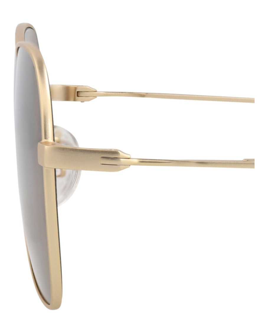 Alexander Mcqueen Square-Frame Metal Sunglasses