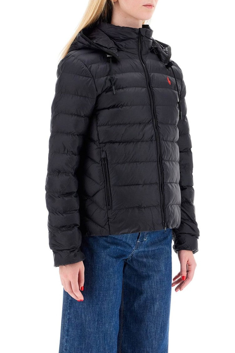 Polo Ralph Lauren Quilted Black Puffer Jacket With Hood