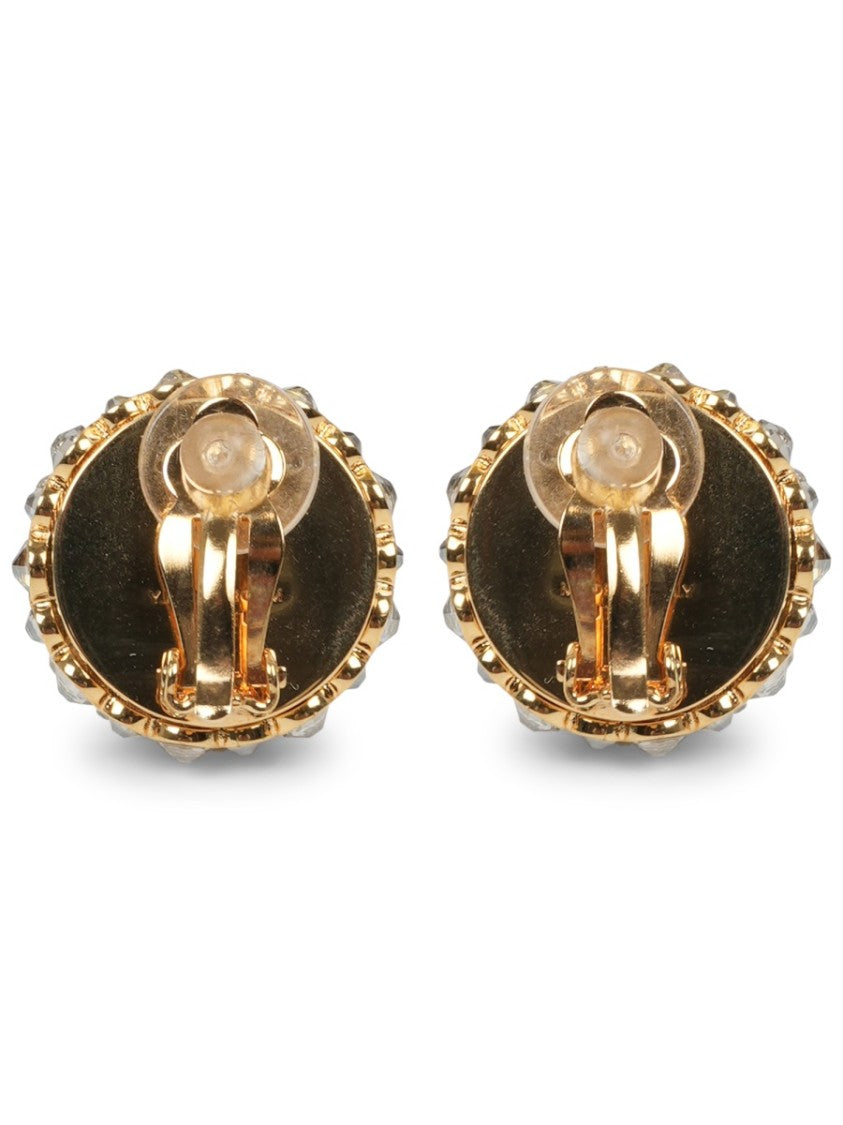 Celine Hairloom Dome Rhinestone Earrings