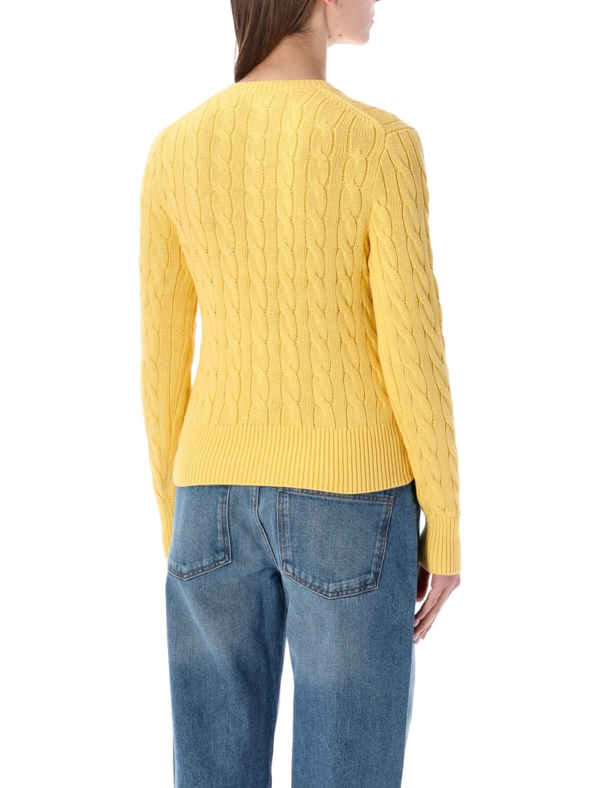 Polo Ralph Lauren Cable Knit Slim Fit Cotton Cardigan