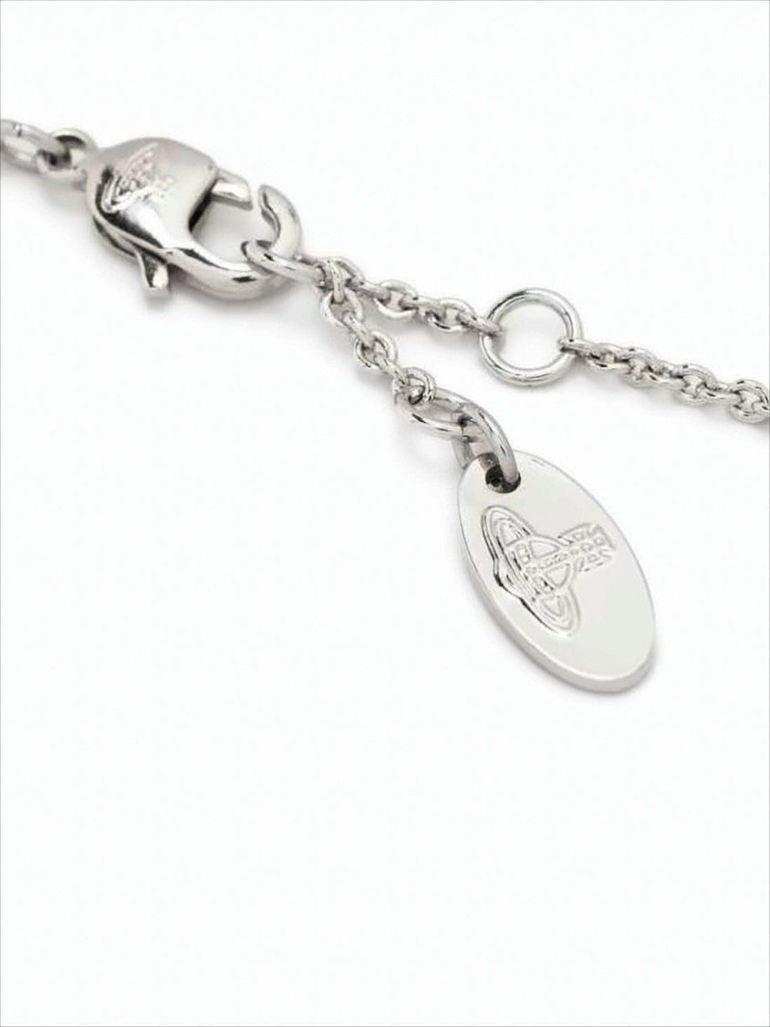 Vivienne Westwood Bracelet With Central Emblem And Platinum Crystals