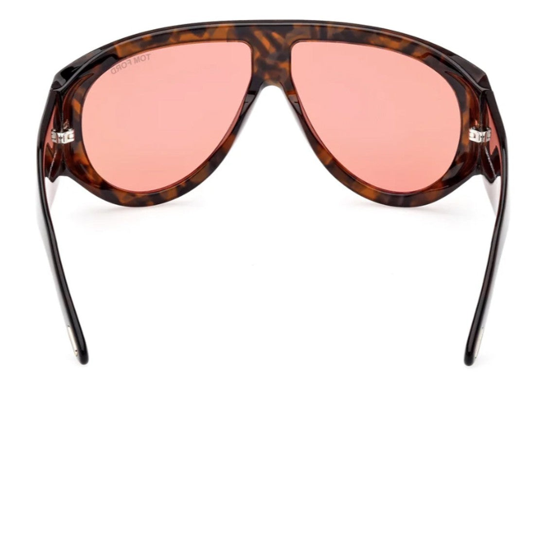 Tom Ford Havana Ft1044 Oversized Acetate Geometric Aviator Sunglasses