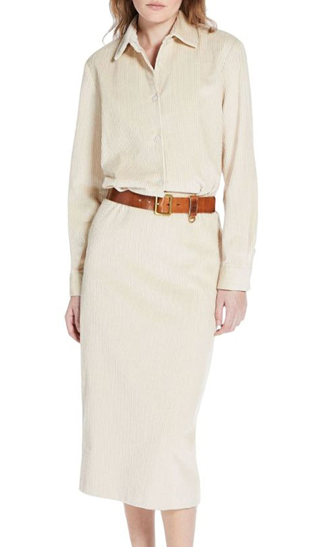 Max Mara Textured Corduroy Two-Piece Outfit