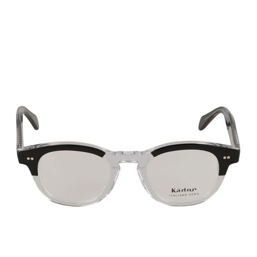 Kador Boston/N Round Frame Sunglasses With Transparent Lower Half