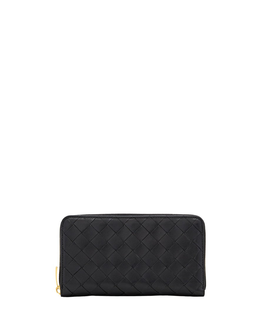 Bottega Veneta Intreccio Zip Around Wallet