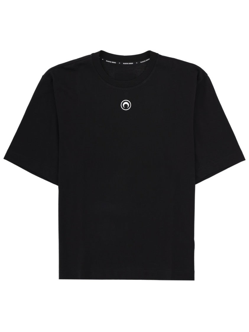 Marine Serre Loose Fit Center Emblem T-Shirt