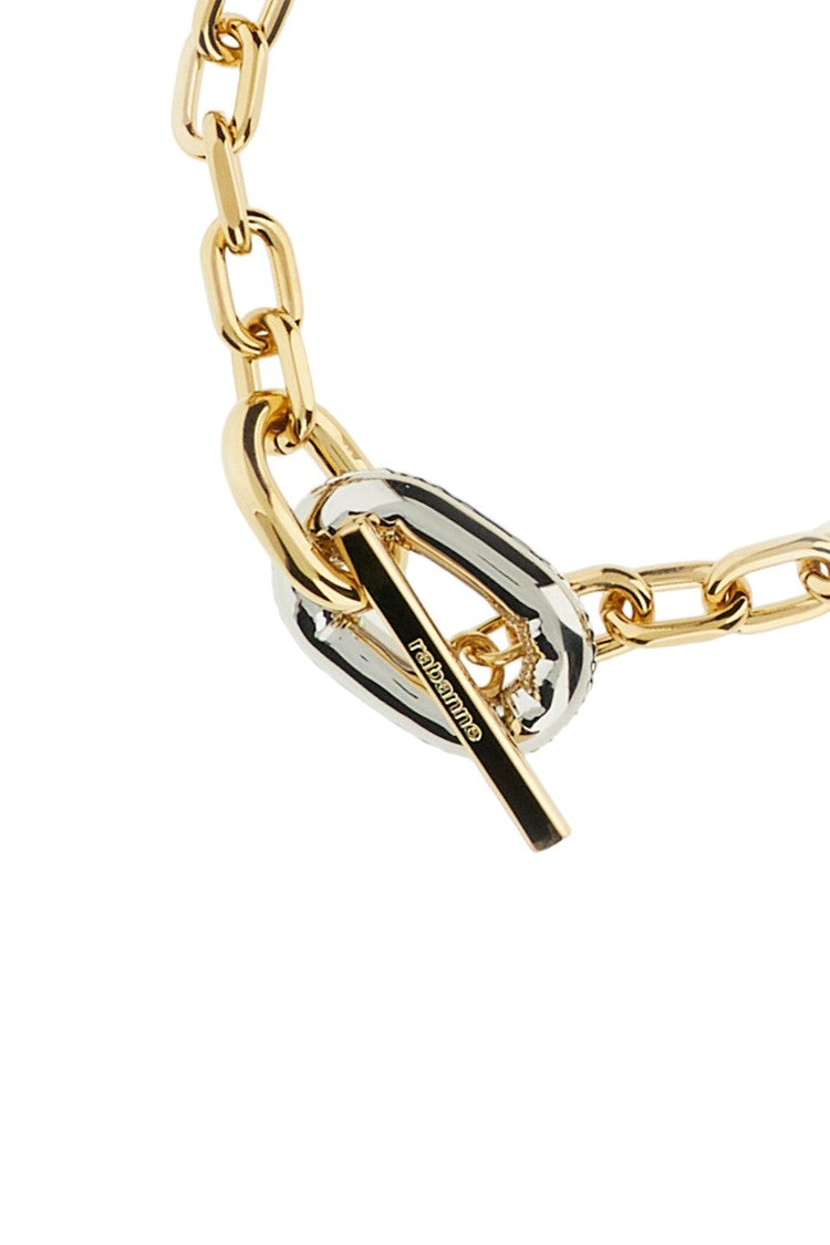 Rabanne Polished Gold-Tone Metal Chain Bracelet