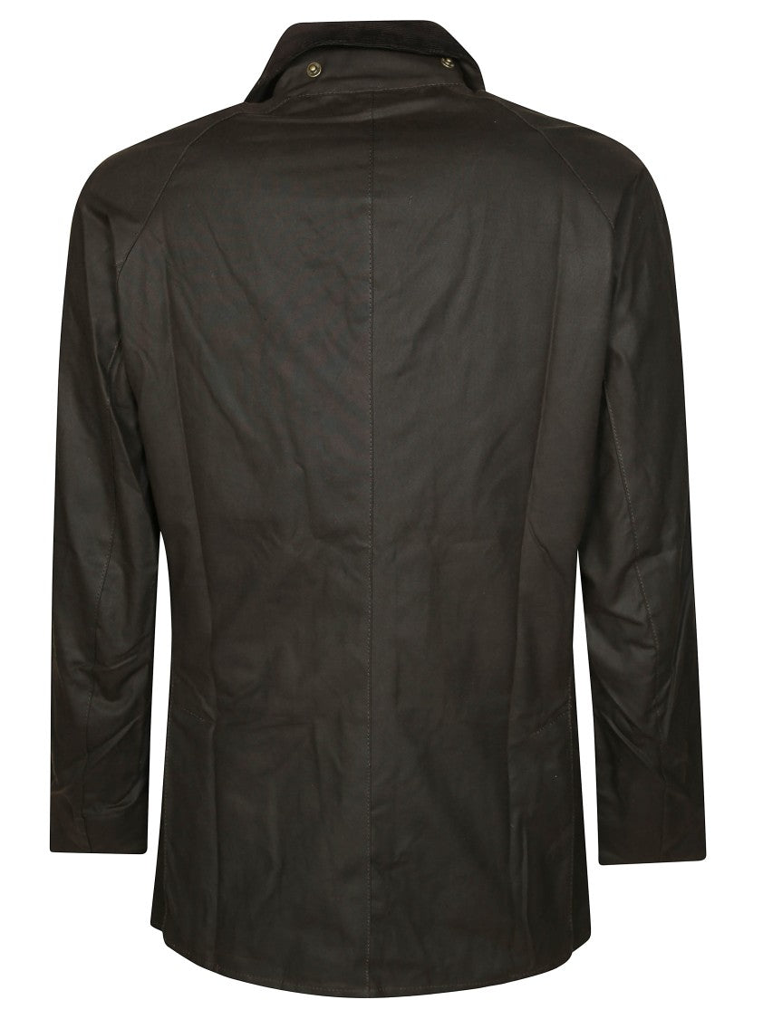 Barbour Waxed Cotton Jacket With Corduroy Collar