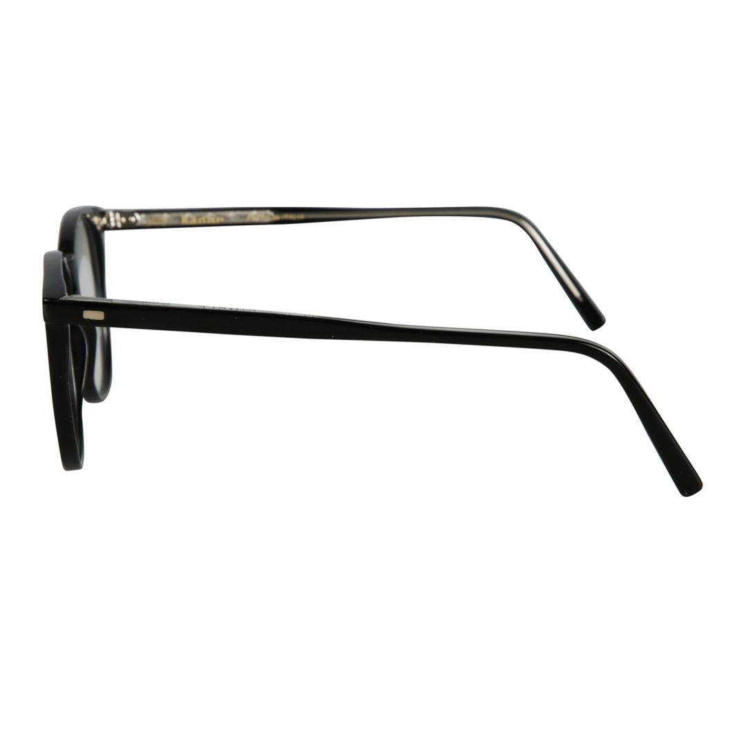 Kador Simple Rounded Rectangular Frame Eyeglasses With Metallic Accents
