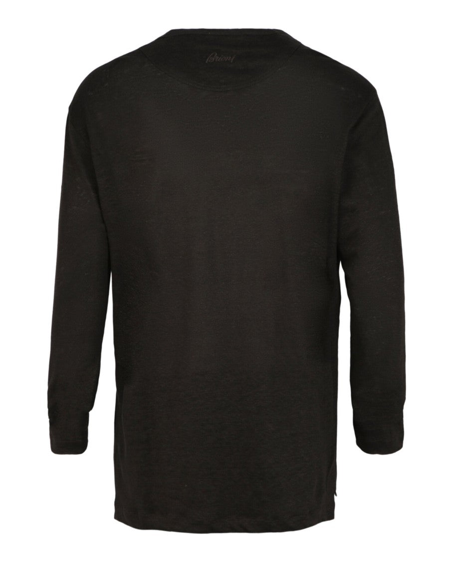 Brioni Crewneck Long-Sleeve T-Shirt