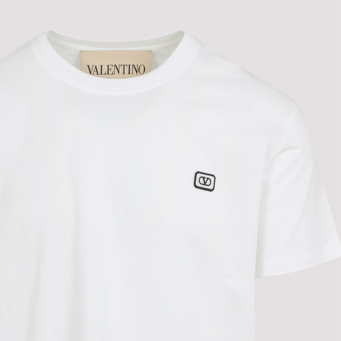 Valentino Minimalist Cotton T-Shirt With Subtle Logo Detail