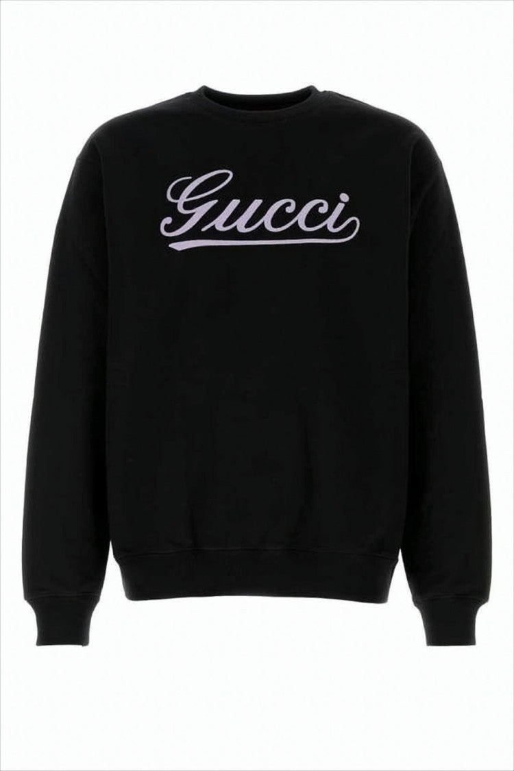 Gucci Long-Sleeve Black Cotton Sweatshirt