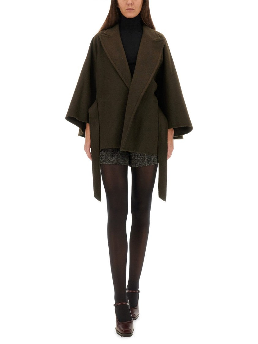 Max Mara Verna Belted Short Camel Coat