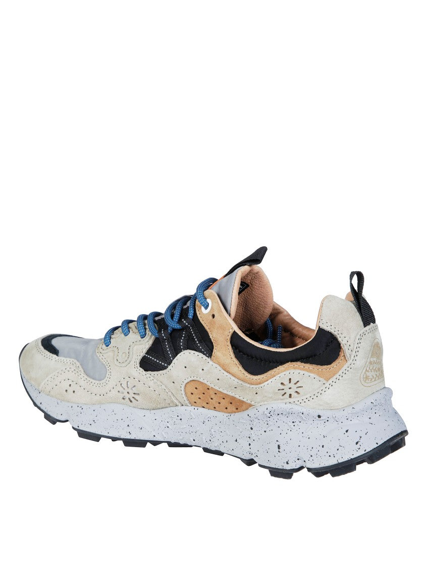 Flower Mountain Yamano 3 Suede-Blend Layered Speckled Midsole Sneakers