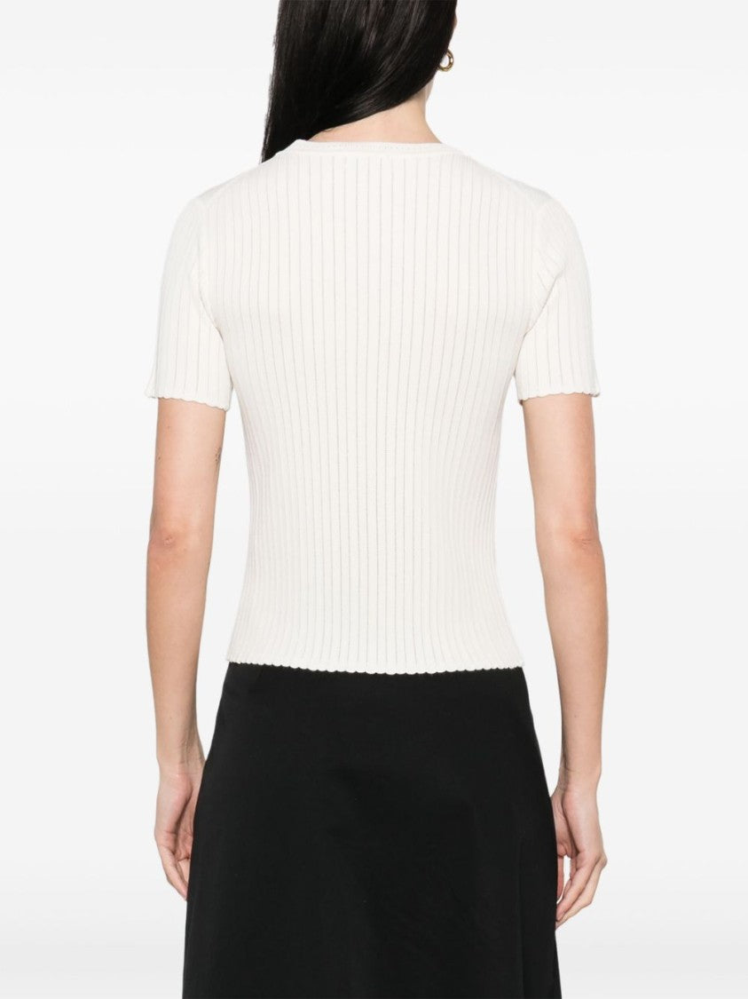Kenzo Fitted White Top