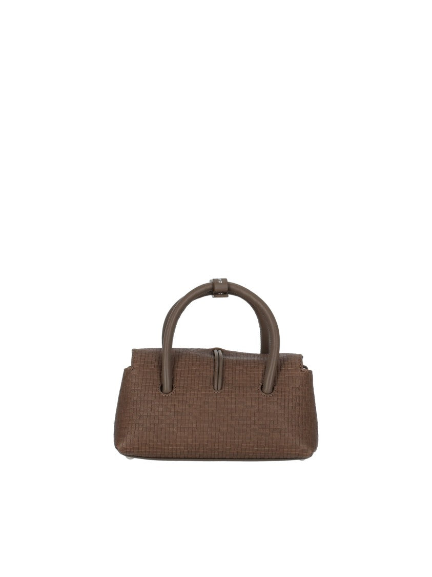 Zanellato Srl Compact Structured Handbag In Textured Leather