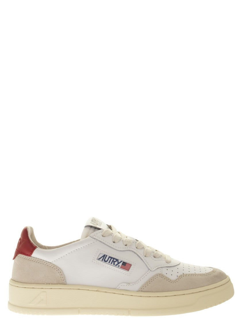 Autry Medalist Low Leather And Suede Sneakers