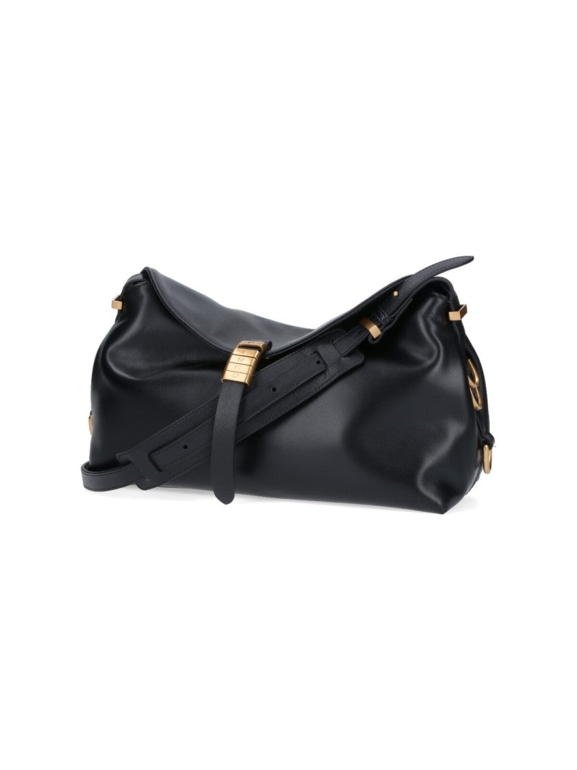Pinko Structured Black Minimalist Bag With Clean Lines