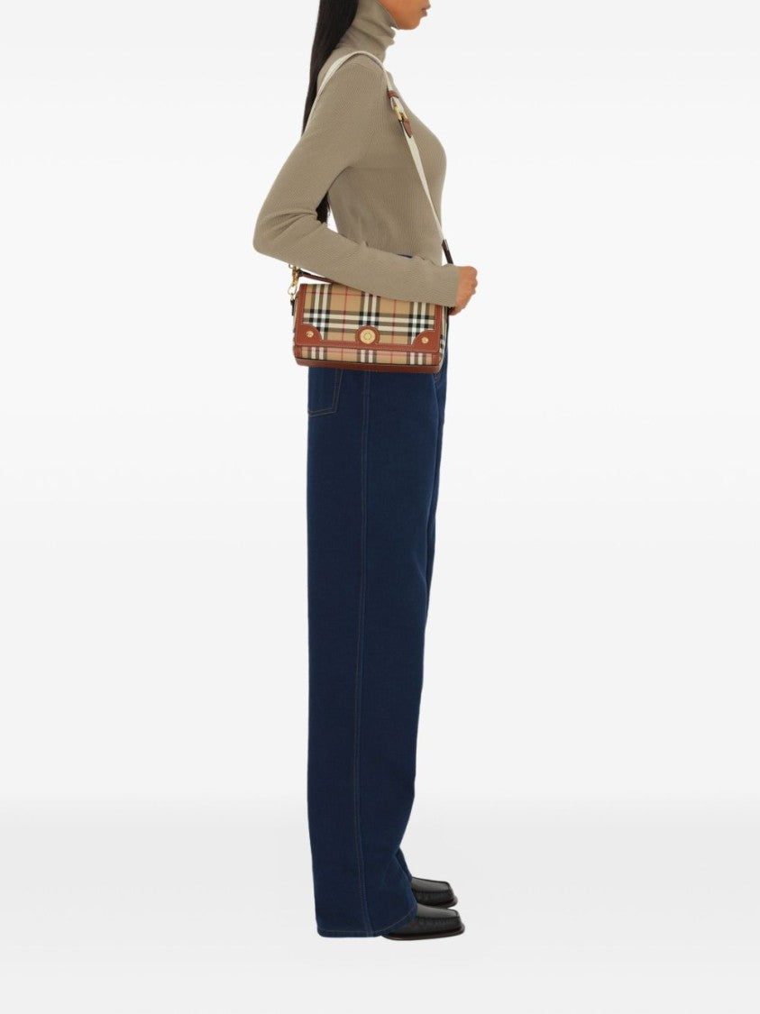Burberry Rectangular Handbag With Classic Check Pattern