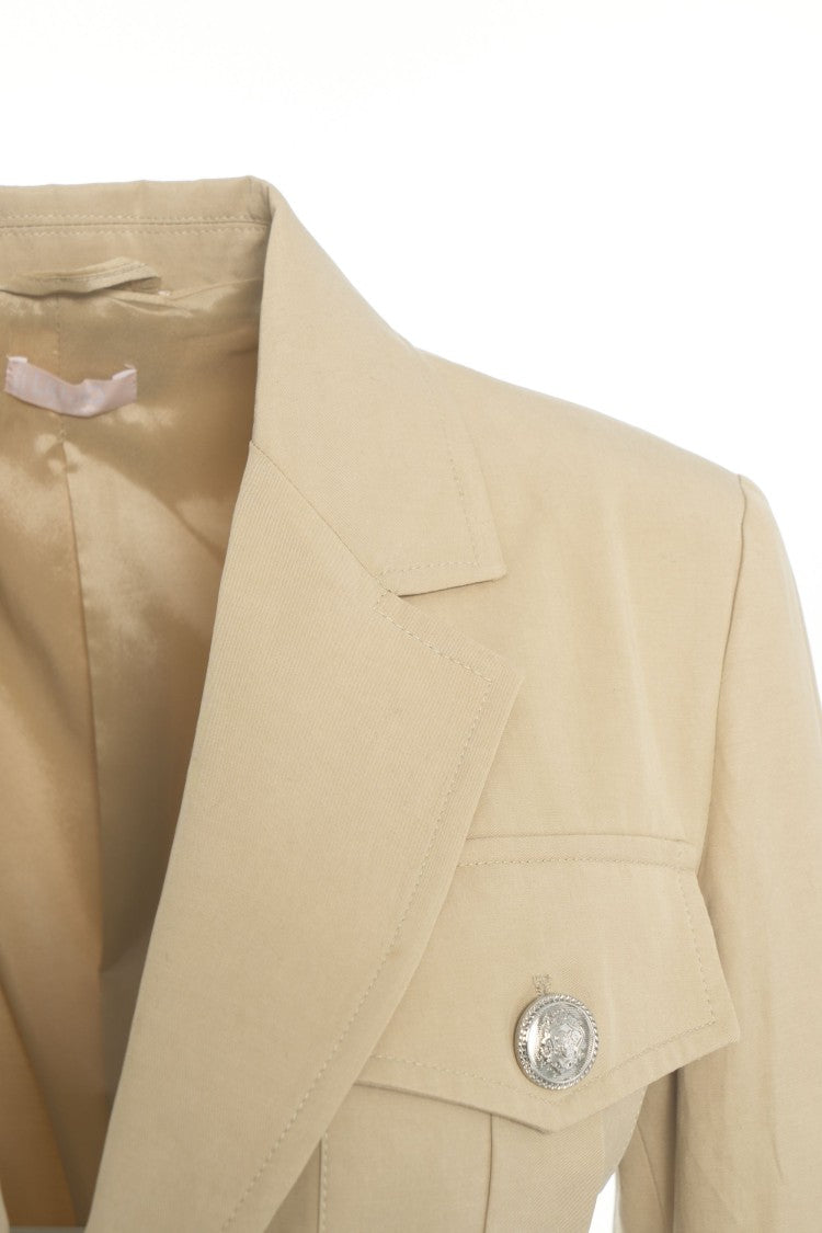 Liu Jo Tailored Safari Blazer With Notched Lapels