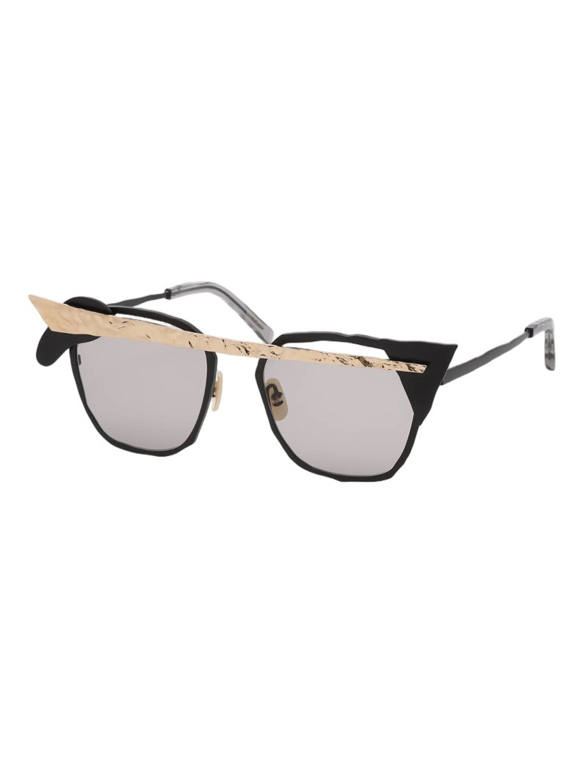 Masahiromaruyama Black Titanium International Fit 51 Mm Sunglasses
