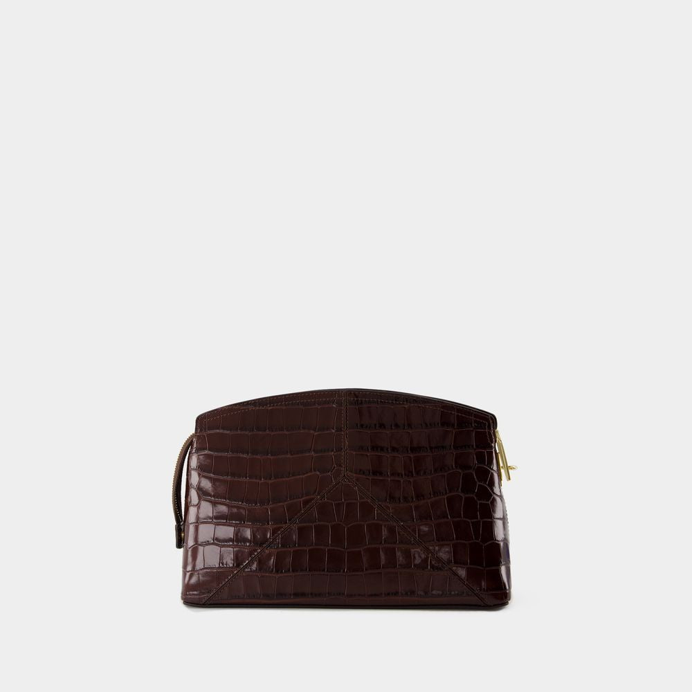 Victoria Beckham The Victoria Clutch - Leather - Brown