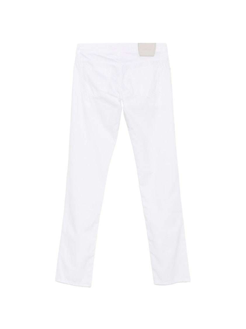 Handpicked White Ravello Five-Pocket Jeans