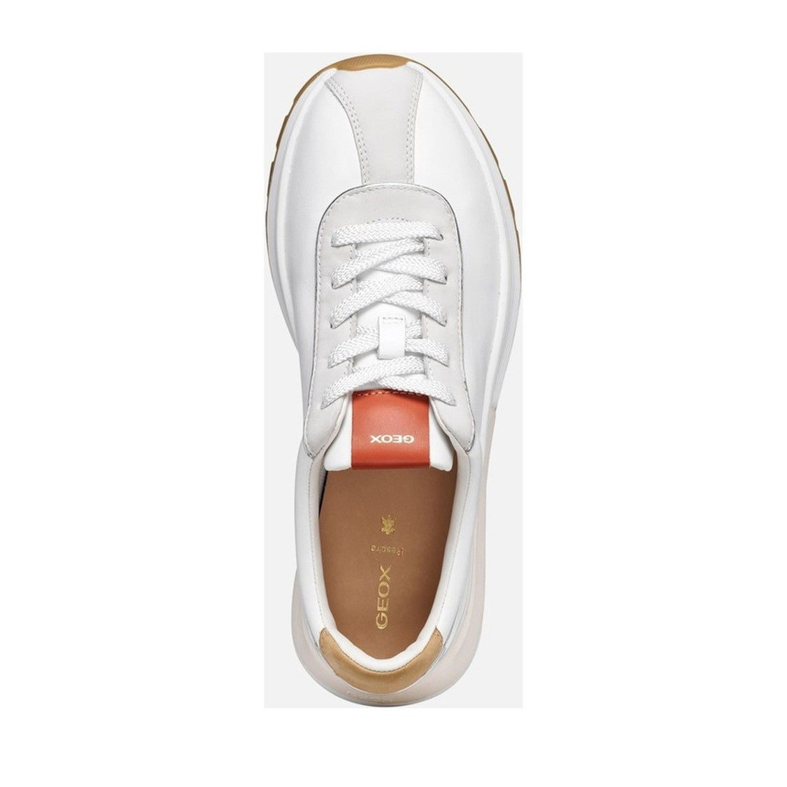Geox Metropoli White Chunky Sole Sneakers