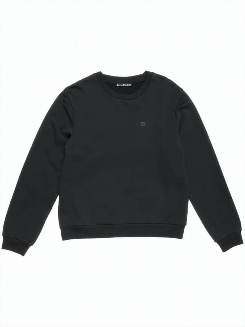 Acne Studios Minimalist Black Long-Sleeve Top With Ribbed Details