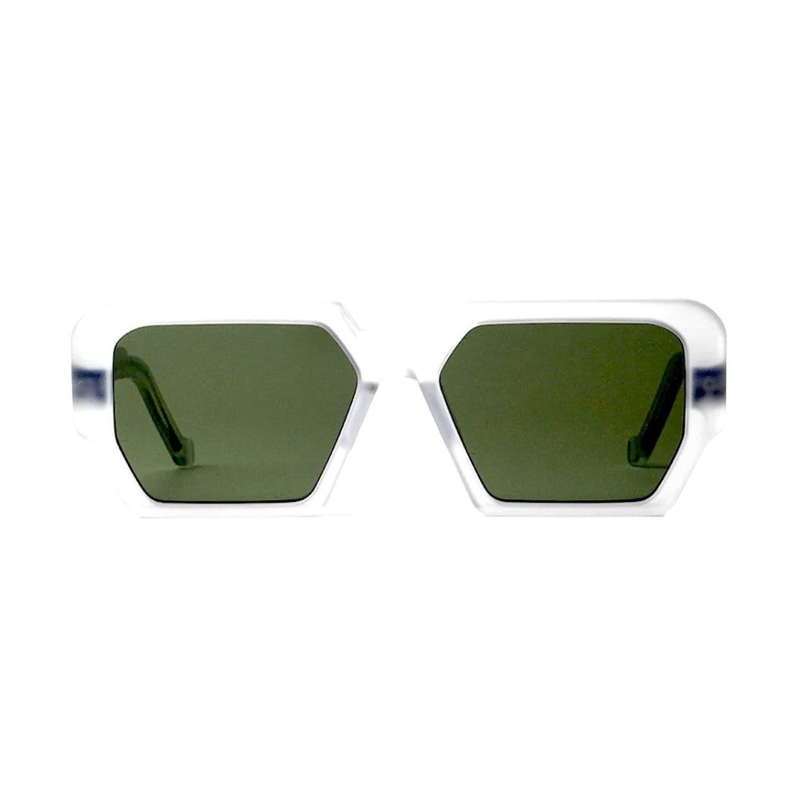 Vava Green Wl0065 White Label Bio-Acetate Geometric Sunglasses