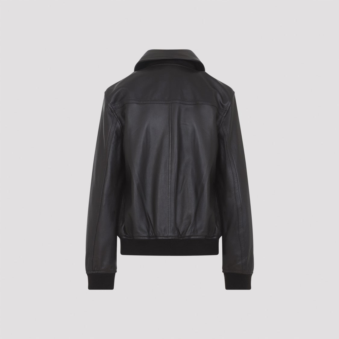 Yves Salomon Black Lamb Skin Jacket