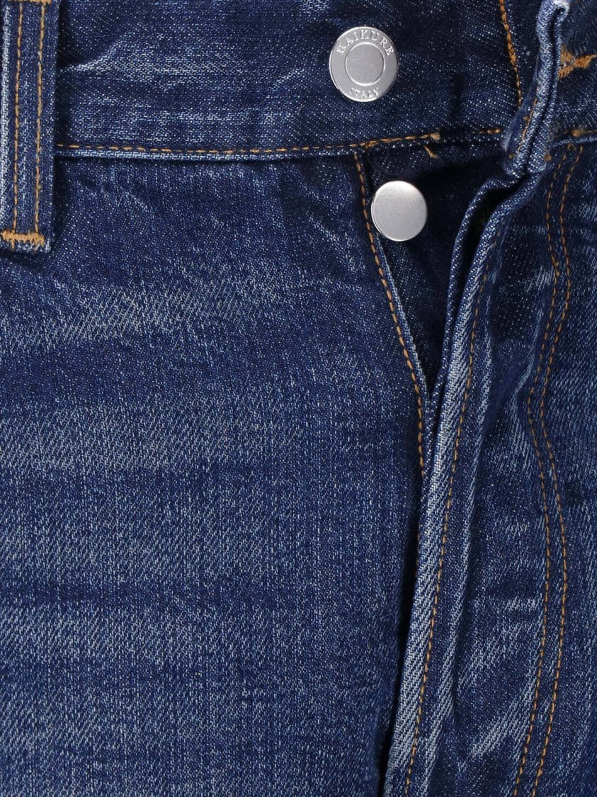 Haikure Straight-Leg Five-Pocket Denim Jeans