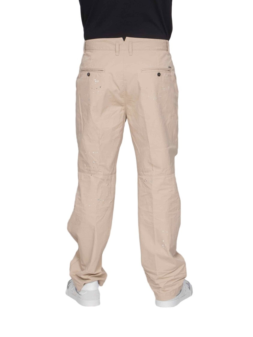 Dsquared2 Osaka Chino Pants With Relaxed Fit And Distressed Details